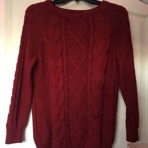 Red Unique Pattern Sweater